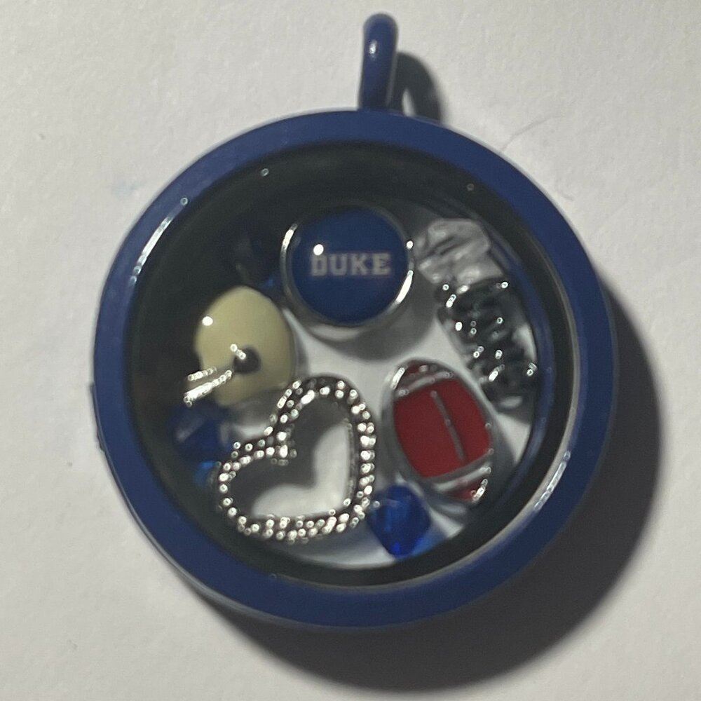 Duke Blue Devils NCAA Memory Locket w/ 22 IN 925 Silver Chain NEW